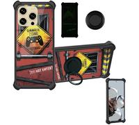 Aroepurt Coque Compatible pour OUKITEL p1 Pro Coque Étui [avec Trempé 9H Protection D'écran] Case Support de Bague PC + Silicone YGH-JGP