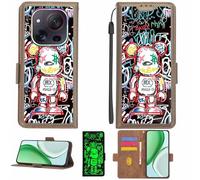 Aroepurt Coque Compatible pour Philips S7105 Coque Étui Housse Case Support [avec Film Protecteur HD d'une dureté de 9H] [Blocage RFID][Effet Lumineux Sombre] LPT-MXX