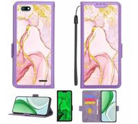 Aroepurt Coque Compatible pour Polaroid Cosmo K2 Pspck20a0 Coque Étui Housse Case Support [avec Film Protecteur HD d'une dureté de 9H] [Blocage RFID][Paillettes dorées + Brillantes] LPT-FDL