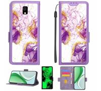 Aroepurt Coque Compatible pour Polaroid Cosmo M2 Pspcm20a Coque Étui Housse Case Support [avec Film Protecteur HD d'une dureté de 9H] [Blocage RFID][Paillettes dorées + Brillantes] LPT-ZDL