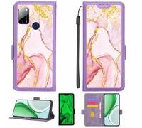 Aroepurt Coque Compatible pour Qubo X668 Coque Étui Housse Case Support [avec Film Protecteur HD d'une dureté de 9H] [Blocage RFID][Paillettes dorées + Brillantes] LPT-FDL