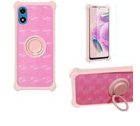 Aroepurt Coque Compatible pour RAZ Memory Cell Phone 2024 2025 Coque Étui [avec Trempé 9H Protection D'écran] Case Support de Bague PC + Silicone TZZH-Fen