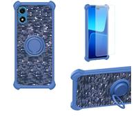 Aroepurt Coque Compatible pour RAZ Memory Cell Phone 2024 2025 Coque Étui [avec Trempé 9H Protection D'écran] Case Support de Bague PC + Silicone TZZH-LAN