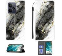 Aroepurt Coque Compatible pour Realme 14T 5G Coque Étui Housse Case Support [avec Trempé 9H Protection D'écran] CPT12