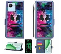 Aroepurt Coque Compatible pour Realme C30 Coque Étui Housse Case Support [avec Film Protecteur HD d'une dureté de 9H] [Blocage RFID][Effet Lumineux Sombre] LPT-BQ