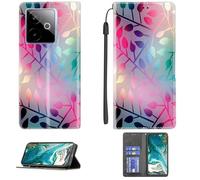 Aroepurt Coque Compatible pour Realme GT 7T Coque Étui Housse Case Support [avec Trempé 9H Protection D'écran] CPT15