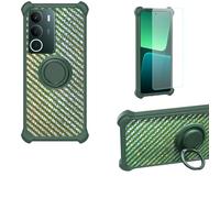 Aroepurt Coque Compatible pour Realme P3 Lite 5G Coque Étui [avec Trempé 9H Protection D'écran] Case Support de Bague PC + Silicone TZZH-LV