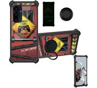 Aroepurt Coque Compatible pour Saga 2 Solana Mobile Seeker Coque Étui [avec Trempé 9H Protection D'écran] Case Support de Bague PC + Silicone YGH-JGP