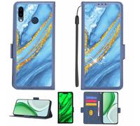 Aroepurt Coque Compatible pour Samsung Galaxy M20 Coque Étui Housse Case Support [avec Film Protecteur HD d'une dureté de 9H] [Blocage RFID][Paillettes dorées + Brillantes] LPT-LDL