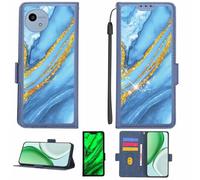 Aroepurt Coque Compatible pour Sharp AQUOS wish4 biz SH-M27 SH-52E Coque Étui Housse Case Support [avec Film Protecteur HD d'une dureté de 9H] [Blocage RFID][Paillettes dorées + Brillantes] LPT-LDL