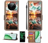 Aroepurt Coque Compatible pour Sharp Leica Leitz Phone 1 5g Coque Étui Housse Case Support [avec Film Protecteur HD d'une dureté de 9H] [Blocage RFID][Effet Lumineux Sombre] LPT-FJ