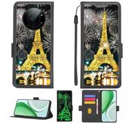 Aroepurt Coque Compatible pour Sharp Leica Leitz Phone 1 5g Coque Étui Housse Case Support [avec Film Protecteur HD d'une dureté de 9H] [Blocage RFID][Paillettes dorées + Brillantes] LPT-TT