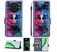 Aroepurt Coque Compatible pour Sharp Leitz Phone 2 5g TD-LTE JP Lp-02 Coque Étui Housse Case Support [avec Film Protecteur HD d'une dureté de 9H] [Blocage RFID][Effet Lumineux Sombre] LPT-BQ