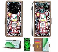 Aroepurt Coque Compatible pour Sharp Leitz Phone 3 Coque Étui Housse Case Support [avec Film Protecteur HD d'une dureté de 9H] [Blocage RFID][Effet Lumineux Sombre] LPT-MXX