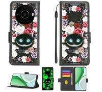 Aroepurt Coque Compatible pour Sharp Leitz Phone 3 Coque Étui Housse Case Support [avec Film Protecteur HD d'une dureté de 9H] [Blocage RFID][Effet Lumineux Sombre] LPT-LZM