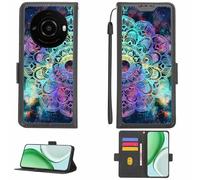 Aroepurt Coque Compatible pour Sharp Leitz Phone 3 Coque Étui Housse Case Support [avec Film Protecteur HD d'une dureté de 9H] [Blocage RFID][Effet de réfraction] LPT-HTT