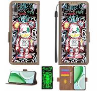 Aroepurt Coque Compatible pour Sony Xperia L3 Coque Étui Housse Case Support [avec Film Protecteur HD d'une dureté de 9H] [Blocage RFID][Effet Lumineux Sombre] LPT-MXX