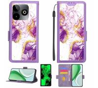 Aroepurt Coque Compatible pour SPC Discovery 3 SE Coque Étui Housse Case Support [avec Film Protecteur HD d'une dureté de 9H] [Blocage RFID][Paillettes dorées + Brillantes] LPT-ZDL