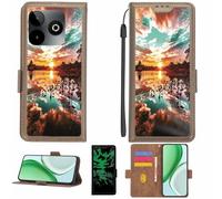 Aroepurt Coque Compatible pour SPC Discovery 3 SE Coque Étui Housse Case Support [avec Film Protecteur HD d'une dureté de 9H] [Blocage RFID][Effet Lumineux Sombre] LPT-FJ