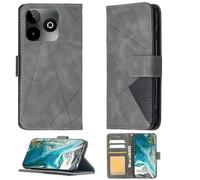 Aroepurt Coque Compatible pour SPC Discovery 3 SE Coque Étui Housse Case Support [avec Trempé 9H Protection D'écran] BF05 Grey