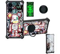 Aroepurt Coque Compatible pour SPC ZEUS 2 Coque Étui [avec Trempé 9H Protection D'écran] Case Support de Bague PC + Silicone YGH-MXX