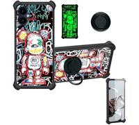 Aroepurt Coque Compatible pour SPC ZEUS 2 Pro Coque Étui [avec Trempé 9H Protection D'écran] Case Support de Bague PC + Silicone YGH-MXX