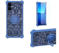 Aroepurt Coque Compatible pour SPC ZEUS 2 Pro Coque Étui [avec Trempé 9H Protection D'écran] Case Support de Bague PC + Silicone TZZH-LAN