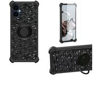 Aroepurt Coque Compatible pour SPC ZEUS 2 Pro Coque Étui [avec Trempé 9H Protection D'écran] Case Support de Bague PC + Silicone TZZH-HEI