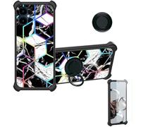 Aroepurt Coque Compatible pour SPC ZEUS 2 Pro Coque Étui [avec Trempé 9H Protection D'écran] Case Support de Bague PC + Silicone IMDH-HS