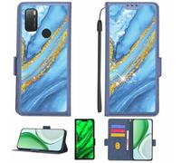 Aroepurt Coque Compatible pour TCL 20 Y 20y Coque Étui Housse Case Support [avec Film Protecteur HD d'une dureté de 9H] [Blocage RFID][Paillettes dorées + Brillantes] LPT-LDL