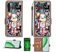 Aroepurt Coque Compatible pour TCL 20S Coque Étui Housse Case Support [avec Film Protecteur HD d'une dureté de 9H] [Blocage RFID][Effet Lumineux Sombre] LPT-MXX