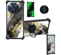 Aroepurt Coque Compatible pour TCL 50 XL Nxtpaper 5G T704Sp Coque Étui [avec Trempé 9H Protection D'écran] Case Support de Bague PC + Silicone JSH-HDL