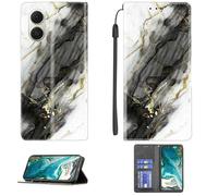 Aroepurt Coque Compatible pour Tecno Spark Go 2 Coque Étui Housse Case Support [avec Trempé 9H Protection D'écran] CPT12