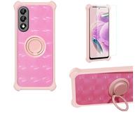 Aroepurt Coque Compatible pour Thomson Origin 680 5G Coque Étui [avec Trempé 9H Protection D'écran] Case Support de Bague PC + Silicone TZZH-Fen