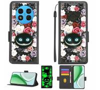 Aroepurt Coque Compatible pour Ulefone Note 15 Coque Étui Housse Case Support [avec Film Protecteur HD d'une dureté de 9H] [Blocage RFID][Effet Lumineux Sombre] LPT-LZM