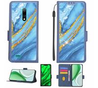 Aroepurt Coque Compatible pour Ulefone Note 8P Coque Étui Housse Case Support [avec Film Protecteur HD d'une dureté de 9H] [Blocage RFID][Paillettes dorées + Brillantes] LPT-LDL