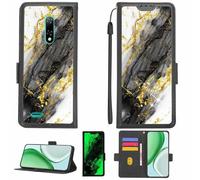 Aroepurt Coque Compatible pour Ulefone Note 8P Coque Étui Housse Case Support [avec Film Protecteur HD d'une dureté de 9H] [Blocage RFID][Paillettes dorées + Brillantes] LPT-HDL