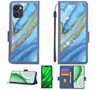 Aroepurt Coque Compatible pour UMIDIGI C1 Coque Étui Housse Case Support [avec Film Protecteur HD d'une dureté de 9H] [Blocage RFID][Paillettes dorées + Brillantes] LPT-LDL