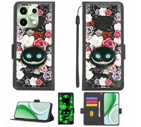 Aroepurt Coque Compatible pour Umidigi Note 100 Coque Étui Housse Case Support [avec Film Protecteur HD d'une dureté de 9H] [Blocage RFID][Effet Lumineux Sombre] LPT-LZM