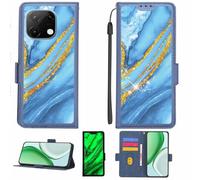Aroepurt Coque Compatible pour UMIDIGI Note 100A Coque Étui Housse Case Support [avec Film Protecteur HD d'une dureté de 9H] [Blocage RFID][Paillettes dorées + Brillantes] LPT-LDL
