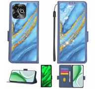 Aroepurt Coque Compatible pour Umidigi Note 100X 5G Coque Étui Housse Case Support [avec Film Protecteur HD d'une dureté de 9H] [Blocage RFID][Paillettes dorées + Brillantes] LPT-LDL
