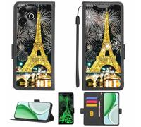 Aroepurt Coque Compatible pour Umidigi Note 100X 5G Coque Étui Housse Case Support [avec Film Protecteur HD d'une dureté de 9H] [Blocage RFID][Paillettes dorées + Brillantes] LPT-TT