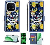 Aroepurt Coque Compatible pour Vivo iQOO 13 Coque Étui Housse Case Support [avec Film Protecteur HD d'une dureté de 9H] [Blocage RFID][Paillettes dorées + Brillantes] LPT-TYX