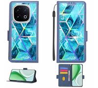 Aroepurt Coque Compatible pour Vivo iQOO 13 Coque Étui Housse Case Support [avec Film Protecteur HD d'une dureté de 9H] [Blocage RFID][Effet de réfraction] LPT-LS