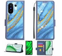Aroepurt Coque Compatible pour Vivo X200 Fe V2505 V2503 Coque Étui Housse Case Support [avec Film Protecteur HD d'une dureté de 9H] [Blocage RFID][Paillettes dorées + Brillantes] LPT-LDL
