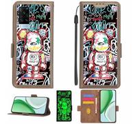 Aroepurt Coque Compatible pour Vivo X60t Coque Étui Housse Case Support [avec Film Protecteur HD d'une dureté de 9H] [Blocage RFID][Effet Lumineux Sombre] LPT-MXX