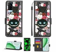 Aroepurt Coque Compatible pour Vivo X60t Coque Étui Housse Case Support [avec Film Protecteur HD d'une dureté de 9H] [Blocage RFID][Effet Lumineux Sombre] LPT-LZM