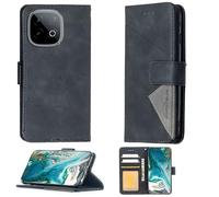 Aroepurt Coque Compatible pour Vivo Y300 GT V2452Ga Coque Étui Housse Case Support [avec Trempé 9H Protection D'écran] BF05 Black