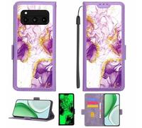 Aroepurt Coque Compatible pour Volla Phone Quintus Coque Étui Housse Case Support [avec Film Protecteur HD d'une dureté de 9H] [Blocage RFID][Paillettes dorées + Brillantes] LPT-ZDL