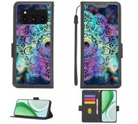 Aroepurt Coque Compatible pour Volla Phone Quintus Coque Étui Housse Case Support [avec Film Protecteur HD d'une dureté de 9H] [Blocage RFID][Effet de réfraction] LPT-HTT